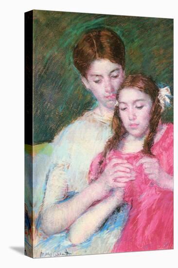 Woman and Girl-Mary Cassatt-Stretched Canvas