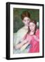 Woman and Girl-Mary Cassatt-Framed Art Print