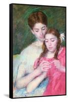 Woman and Girl-Mary Cassatt-Framed Stretched Canvas