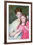 Woman and Girl-Mary Cassatt-Framed Art Print