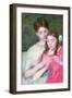 Woman and Girl-Mary Cassatt-Framed Art Print