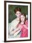 Woman and Girl-Mary Cassatt-Framed Art Print