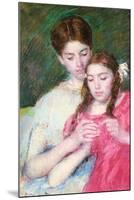 Woman and Girl-Mary Cassatt-Mounted Art Print