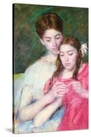 Woman and Girl-Mary Cassatt-Stretched Canvas