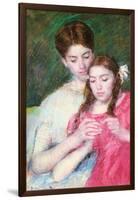 Woman and Girl-Mary Cassatt-Framed Art Print
