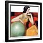 "Woman and Globe,"May 12, 1934-Wladyslaw Benda-Framed Giclee Print