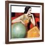 "Woman and Globe,"May 12, 1934-Wladyslaw Benda-Framed Giclee Print