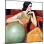 "Woman and Globe,"May 12, 1934-Wladyslaw Benda-Mounted Giclee Print