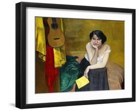 Woman and Guitar; Femme et Guitare, 1913-Félix Vallotton-Framed Giclee Print