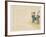 Woman and Her Attendant in Spring Field, C.1818-29-Sat? Gyodai-Framed Giclee Print