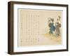 Woman and Her Attendant in Spring Field, C.1818-29-Sat? Gyodai-Framed Giclee Print
