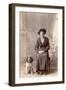 Woman and Her Cocker Spaniel-null-Framed Photographic Print