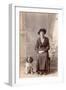 Woman and Her Cocker Spaniel-null-Framed Photographic Print