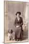 Woman and Her Cocker Spaniel-null-Mounted Photographic Print