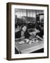 Woman and Her Daughter Eating in a Restaurant-Lisa Larsen-Framed Premium Photographic Print