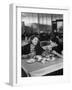 Woman and Her Daughter Eating in a Restaurant-Lisa Larsen-Framed Photographic Print