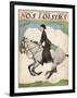 Woman and Her Daughter Go out for a Ride on Their Horses-Stanley Lloyd-Framed Photographic Print