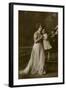 Woman and Little Girl in Studio-null-Framed Photographic Print