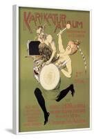 Woman and Pan with Drum-Carsten Ravn-Framed Art Print