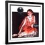 "Woman and Phonograph,"March 21, 1925-Pearl L. Hill-Framed Giclee Print