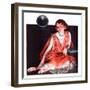 "Woman and Phonograph,"March 21, 1925-Pearl L. Hill-Framed Giclee Print