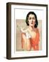 "Woman and Pince Nez,"January 16, 1932-Tempest Inman-Framed Giclee Print