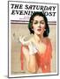 "Woman and Pince Nez," Saturday Evening Post Cover, January 16, 1932-Tempest Inman-Mounted Giclee Print