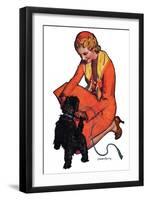 "Woman and Scottie,"April 16, 1932-McClelland Barclay-Framed Giclee Print