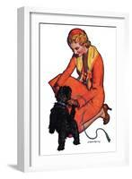 "Woman and Scottie,"April 16, 1932-McClelland Barclay-Framed Giclee Print