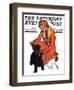 "Woman and Scottie," Saturday Evening Post Cover, April 16, 1932-McClelland Barclay-Framed Giclee Print