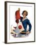 "Woman and Signal Flags,"August 21, 1926-Charles A. MacLellan-Framed Giclee Print