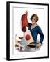 "Woman and Signal Flags,"August 21, 1926-Charles A. MacLellan-Framed Giclee Print