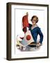 "Woman and Signal Flags,"August 21, 1926-Charles A. MacLellan-Framed Giclee Print