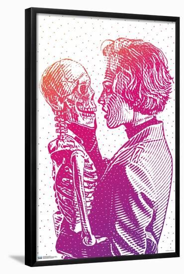 Woman and Skeleton-Trends International-Framed Poster