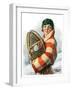 "Woman and Snowshoes,"January 26, 1929-William Haskell Coffin-Framed Giclee Print