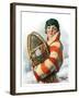 "Woman and Snowshoes,"January 26, 1929-William Haskell Coffin-Framed Giclee Print