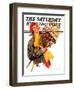 "Woman and Snowshoes," Saturday Evening Post Cover, February 8, 1936-Henrietta McCaig Starret-Framed Giclee Print