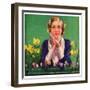 "Woman and Spring Flower,"April 1, 1934-null-Framed Giclee Print