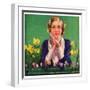 "Woman and Spring Flower,"April 1, 1934-null-Framed Giclee Print