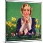 "Woman and Spring Flower,"April 1, 1934-null-Mounted Giclee Print