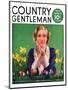 "Woman and Spring Flower," Country Gentleman Cover, April 1, 1934-null-Mounted Giclee Print