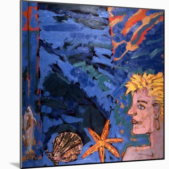 Woman and Starfish, 1989-Peter Wilson-Mounted Giclee Print