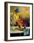 Woman and three bunches-Pol Ledent-Framed Art Print
