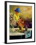 Woman and three bunches-Pol Ledent-Framed Art Print