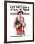 "Woman and Trophy," Saturday Evening Post Cover, September 1, 1923-Pearl L. Hill-Framed Giclee Print