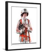 "Woman and Trophy,"September 1, 1923-Pearl L. Hill-Framed Giclee Print