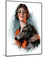 "Woman and Wolfhound,"October 17, 1925-William Haskell Coffin-Mounted Giclee Print