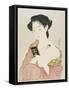 Woman Applying Makeup, 1918-Goyo Hashiguchi-Framed Stretched Canvas