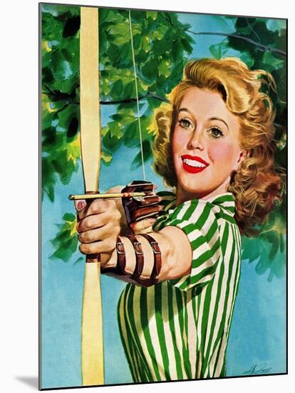 "Woman Archer," July 22, 1944-Alex Ross-Mounted Premium Giclee Print