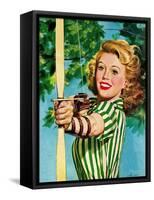 "Woman Archer," July 22, 1944-Alex Ross-Framed Stretched Canvas